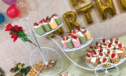 Staff birthday party in July 2020